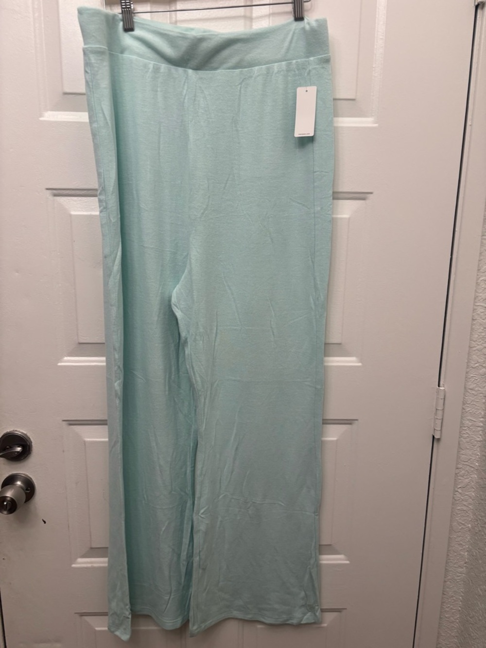 RISEN Mint Green Wide-Leg Lounge Pants